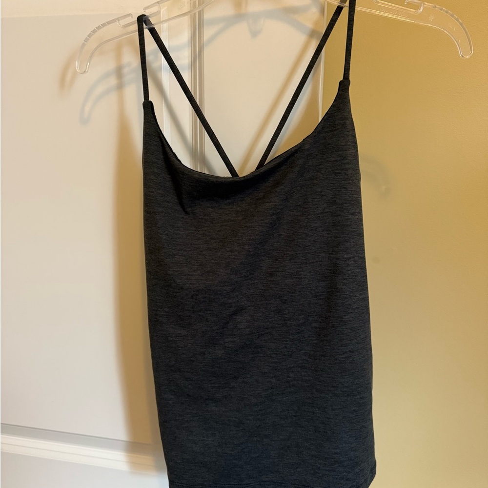 GapFit Brushed Tech Jersey Strappy Back Tank Top Size S Petite - Picture 4 of 8